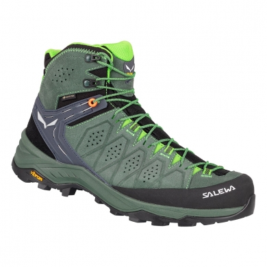 Salewa Buty trekkingowe MS Alp Trainer 2 Mid GTX (Alpejskie, wodoodporne) zielone męskie